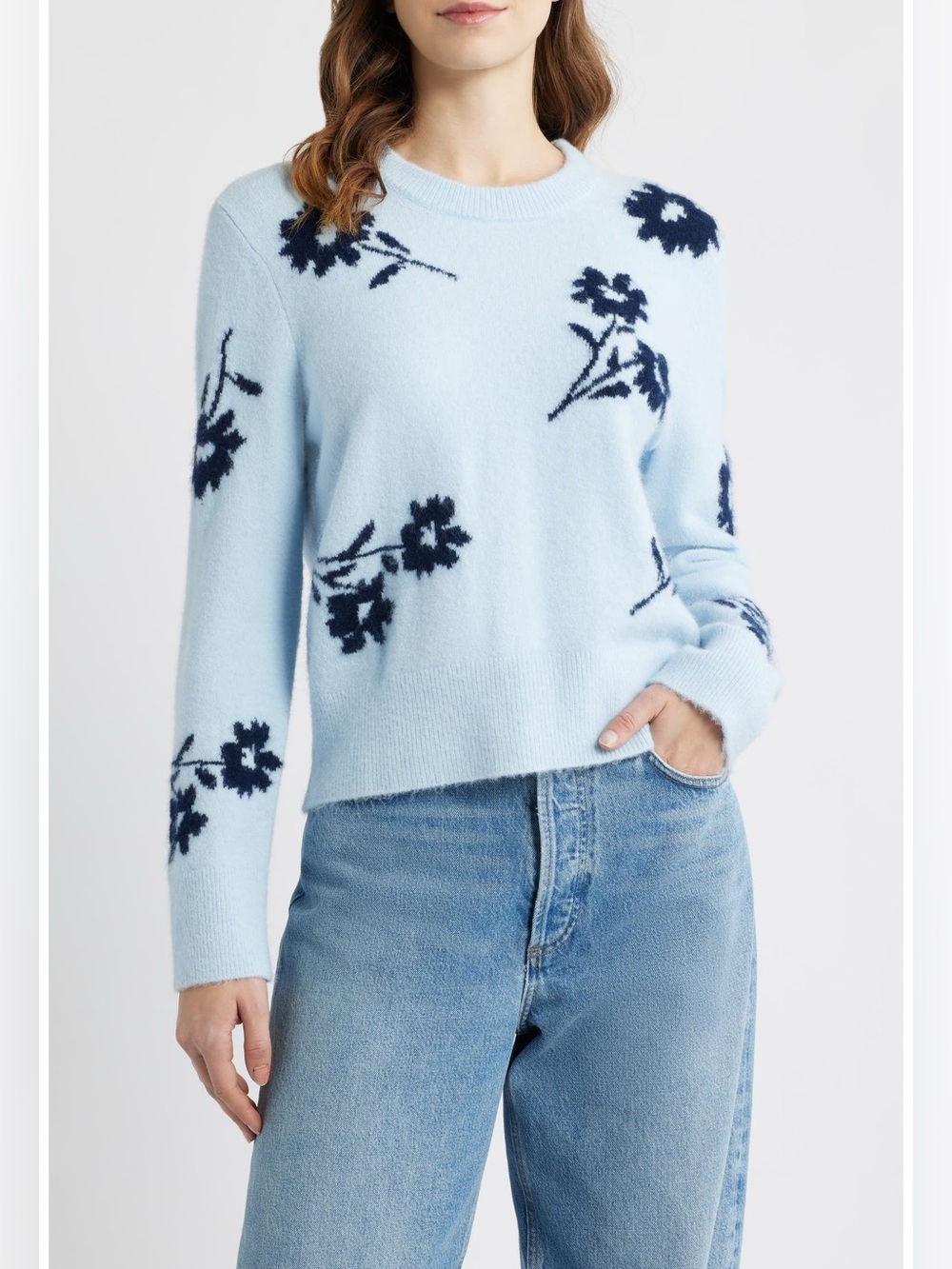 Rails Anise Floral Crew-Neck Sweater